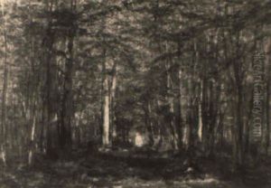 Enfants Dans Un Sous-bois Enfants Dans Un Sous-bois