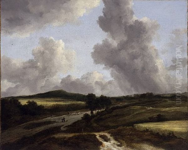 Waldlandschaft Mit Kohlerhutte Am Rande Einer Lichtung - view 1