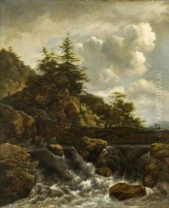The Waterfall by Jacob Van Ruisdael
