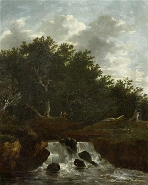 Berglandschaft Mit Einem Wasserfall - view 1