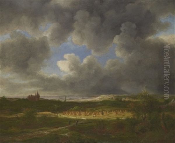Landskap Med Slott Och Hovolmar Vid Havet - view 1