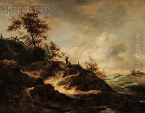 Landscape With Dunes And Figures On A Path by Jacob Van Ruisdael