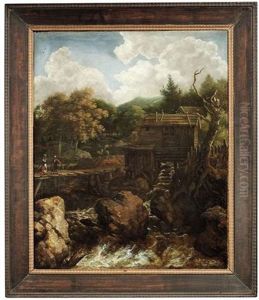 Fluslandschaft Mit Einer Sagemuhle by Jacob Van Ruisdael