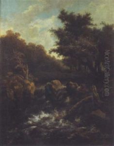 Paysage Au Torrent by Jacob Van Ruisdael