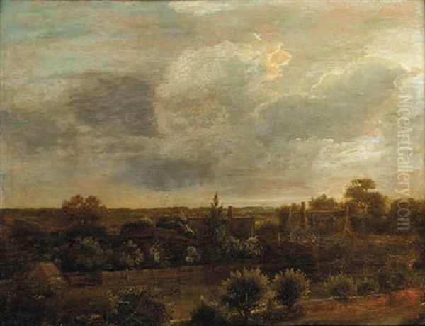A Panoramic Landscape With Cottages - view 1
