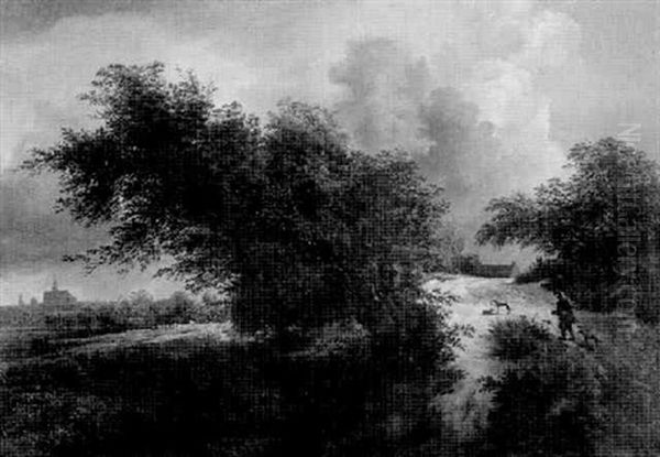 Landschaft Mit Besonntem Hugelweg - view 1
