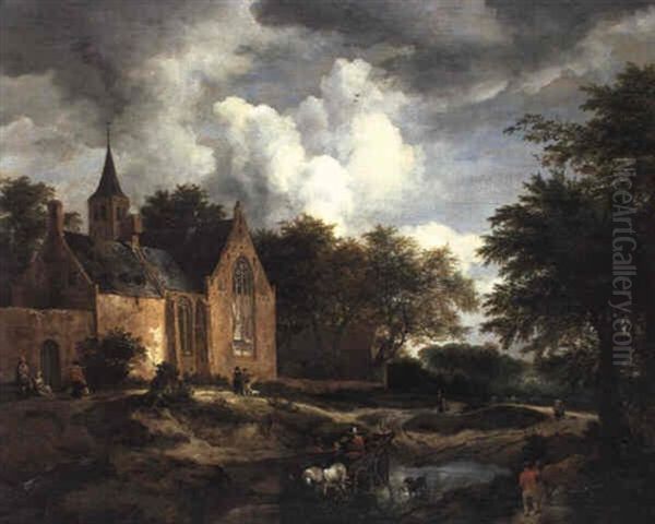 A Woodland Landscape With A Cloister - view 1