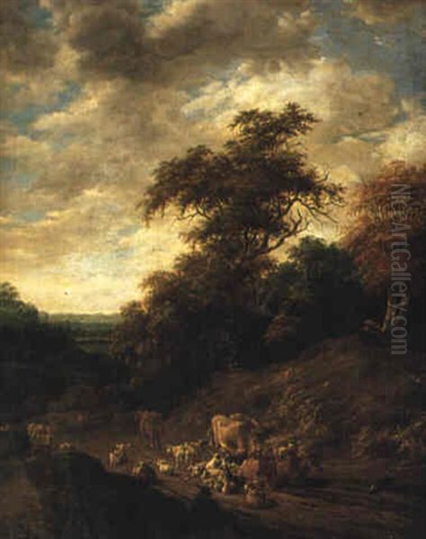 Landskap Med Boskap Pa V,g - view 1