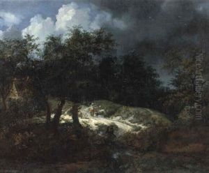 Waldlandschaft Mit Aufsteigendem Gewitter by Jacob Van Ruisdael
