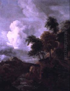 Paysage A La Cascade by Jacob Van Ruisdael