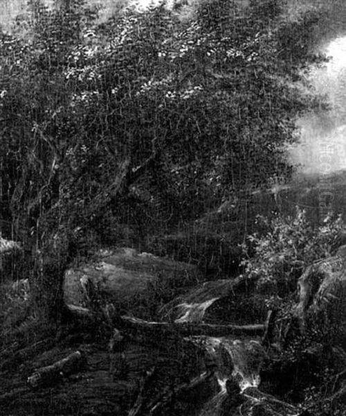 River Landscape With Figure - view 1
