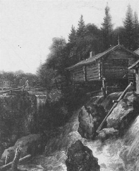 Cabin At A Stream - view 1