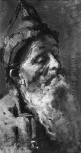 Testa Di Vecchio Barbuto by Giuseppe Bottero
