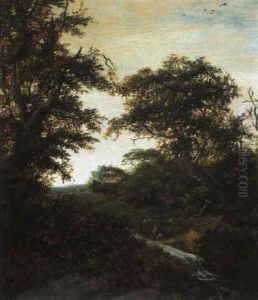 Waldlandschaft Mit Einem Bach by Jacob Van Ruisdael