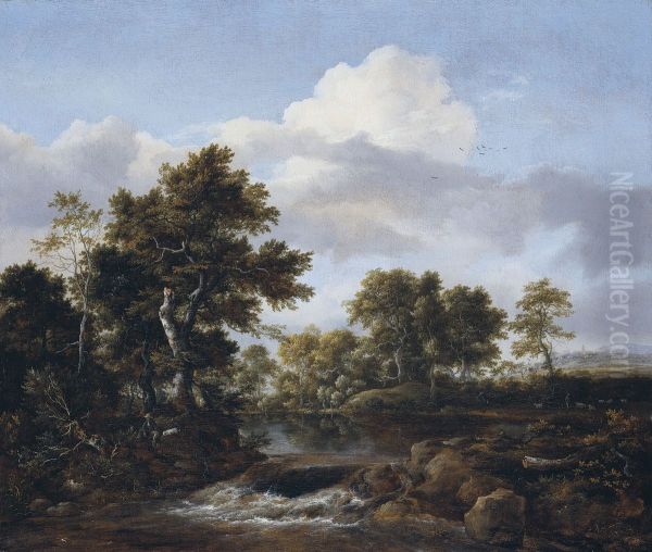 Wooded Landscape With A Stream - view 1