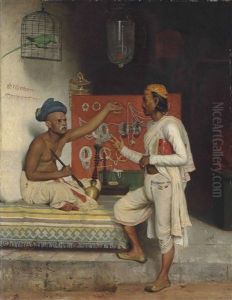 A Street Seller In Bombay