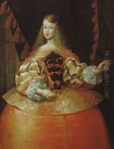 Bildnis Der Habsburgischen Infantin Margarita Teresa Von Spanien by Francisco Ignacio Ruiz de la Iglesia