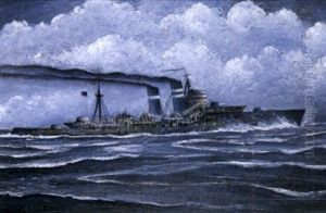 Buque De Guerra by Justo Ruiz Luna