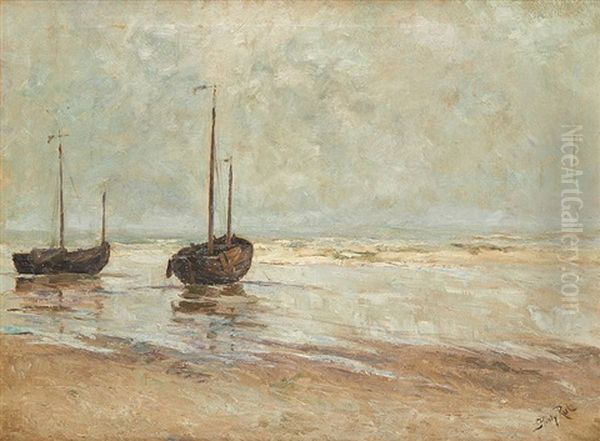 Barques De Peche A Maree Basse - view 1