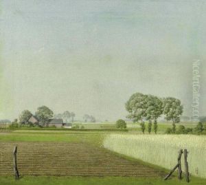 Niederrheinlandschaft (sommer Am Niederrhein) by Herbert Bottger