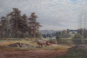 Landskap Med Kuer Landskap Med Kuer