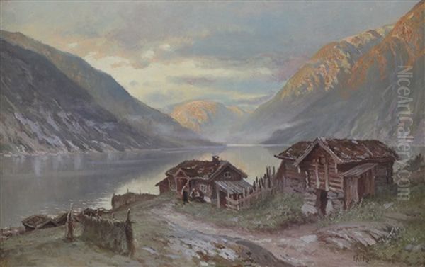 Fjordlandskap Med Gardsbruk - view 1