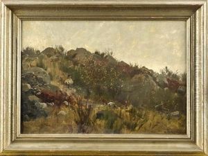 Berliner Landschaftsmaler, Wohl Fruhes Landschaftsmotiv Aus Seiner Schwarzwalder Zeit, Felsige Landschaft Mit Figurenstaffag
