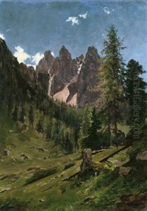 Sommer In Den Dolomiten by Joseph Rummelspacher