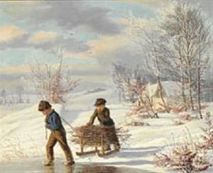 Winter Landscape by Gotfred Rump