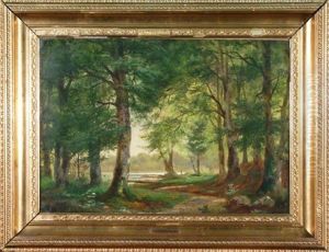 Landscape Of A Forest by Gotfred Rump