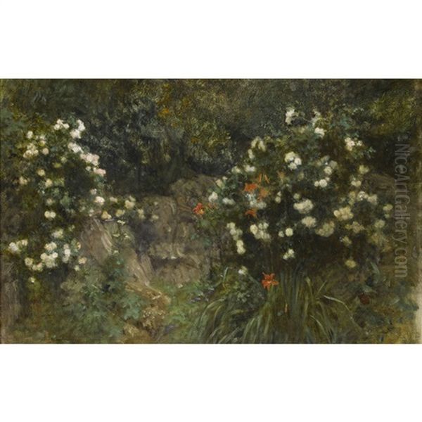 Grotte Mit Weissen Rosen - view 1