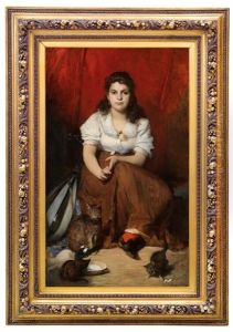 Madchen Mit Katzen