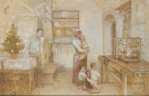 Weihnachten Im Elternhaus, Gemalt - view 1