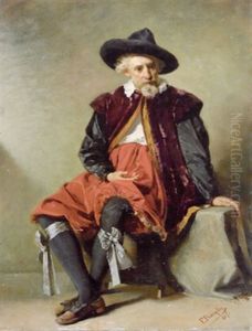 Sitzender Mann