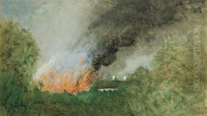 Schadenfeuer (study For Ringen Des Menschen)