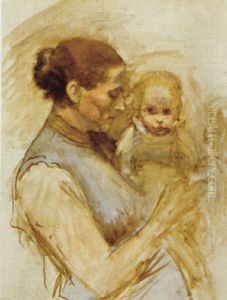 Mutter Mit Kind by Franz Rumpler