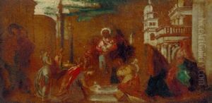 Christ Baptising The Children by Alexander Runciman