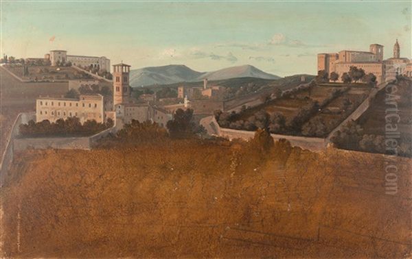 Blick Uber Rom Mit Den Sabinerbergen Und San Gregorio Magno - view 1