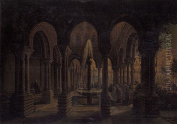 The Cloister Garden Of Monreale Near Palermo - view 1