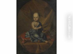 Portrait De Maria Anna Comtesse Von Globen by Hans Hinrich Rundt