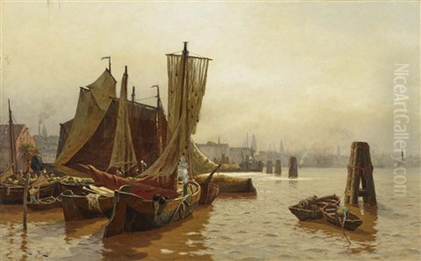 Harbour Scene (hamburg?) - view 1