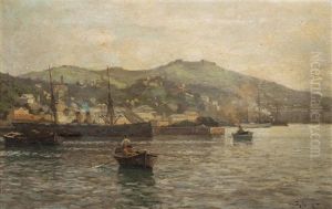 View Of Genoa Harbor