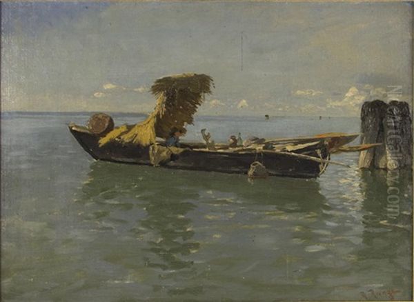 Fischerboot In Der Lagune Von Venedig - view 1