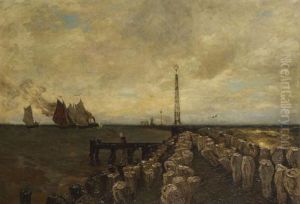 Mole In Hoek Van Holland by Julius Friedrich Ludwig Runge