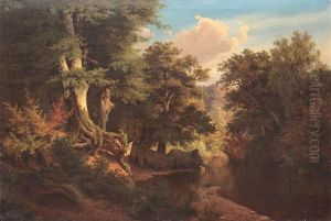 Forest Landscape With River by Philipp Otto Runge
