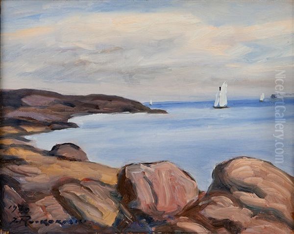Sailboats At Sea - view 1