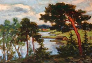 Landscape With Pine Trees