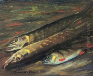 Fiskstilleben by Jalmari Ruokokoski