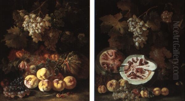 Still Life Of Peaches And Other Fruit - view 1