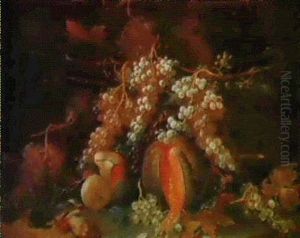 Grapes, Watermelon, Pears And Funghi
